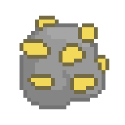 Rock with gold ore for LD46