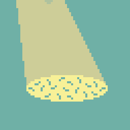Sunlit place and falling leaf for Pixel Dailies